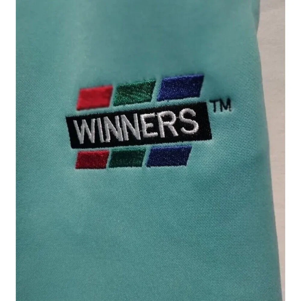 Mens Medium 2pc Winners NYC Track Suit Teal Green - Picture 7 of 9